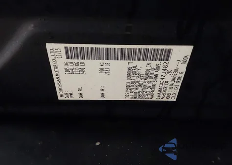 2016 Nissan Maxima 3.5 S z USA, uszkodzony, nr VIN 1N4AA6AP1GC421482